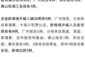 广东疫情最新数据消息-广东疫情最新数据消息